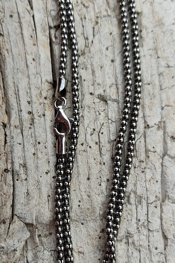 Cadena plata 925, Oscura.