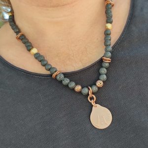 Collar Harley, más amuleto Didni Cobre.