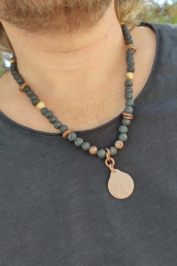 Collar Harley, más amuleto Didni Cobre.
