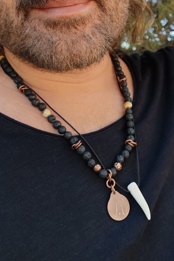 Collar Harley, más amuleto Didni Cobre.