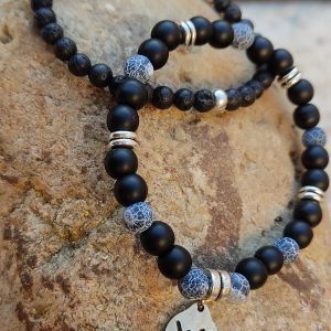 Pulsera Black & Blue. Tierra.