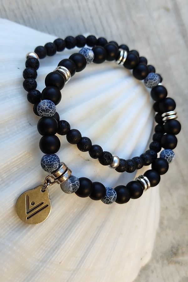 Pulsera Black & Blue. Tierra.