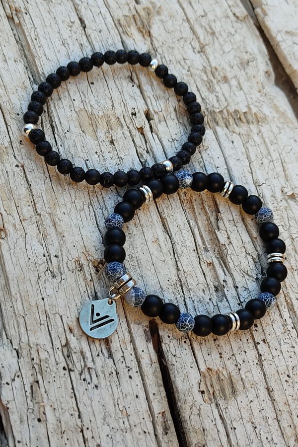 Pulsera Black & Blue. Tierra.
