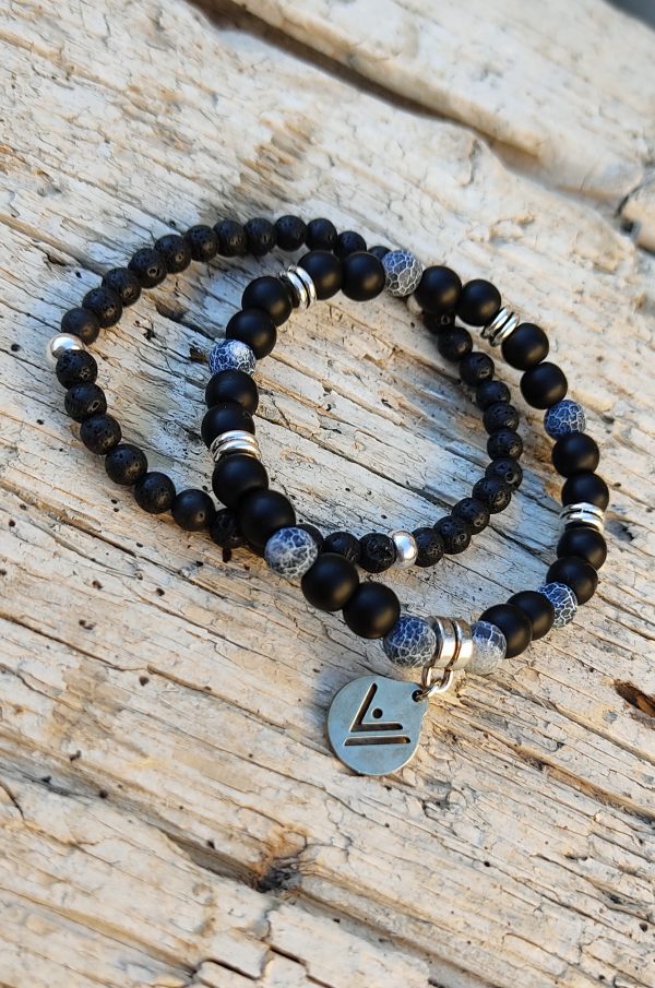 Pulsera Black & Blue. Tierra.