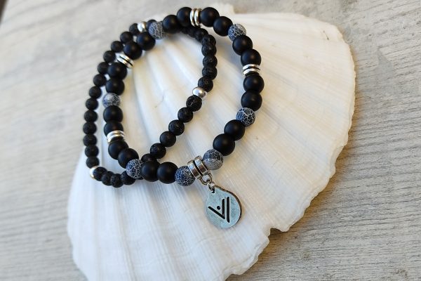 Pulsera Black & Blue. Tierra.