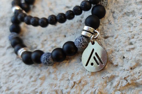 Pulsera Black & Blue. Fuego.