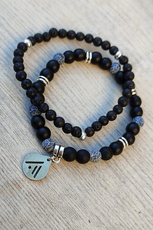 Pulsera Black & Blue. Fuego.