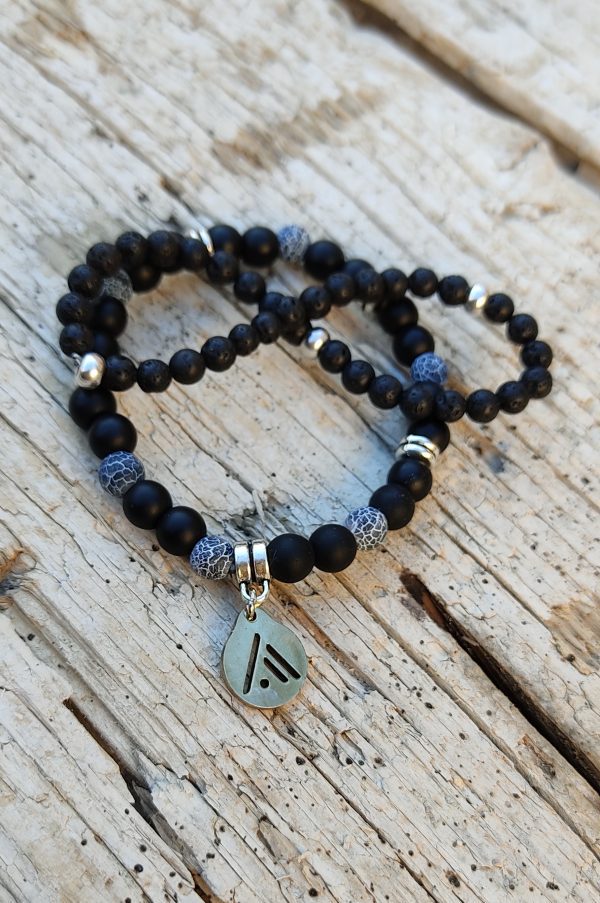 Pulsera Black & Blue. Fuego.