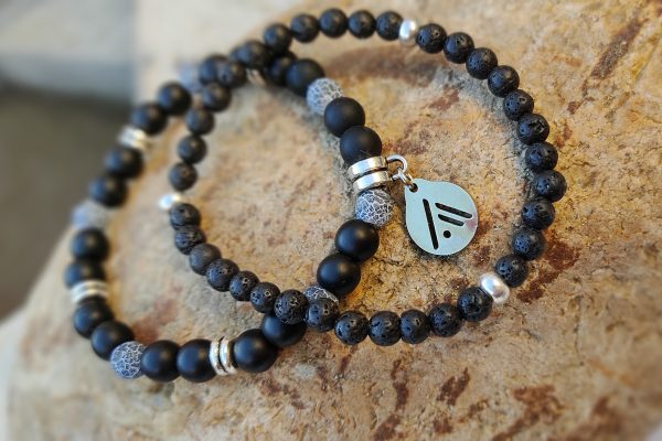 Pulsera Black & Blue. Fuego.
