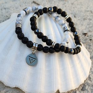 Pulsera Black & White. Agua-Didni.