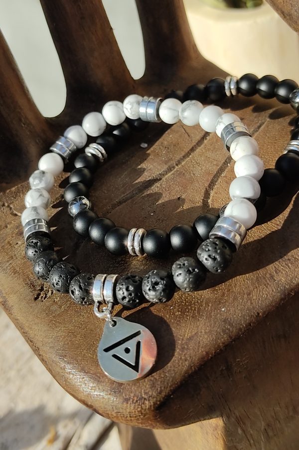 Pulsera Black & White. Agua-Didni.