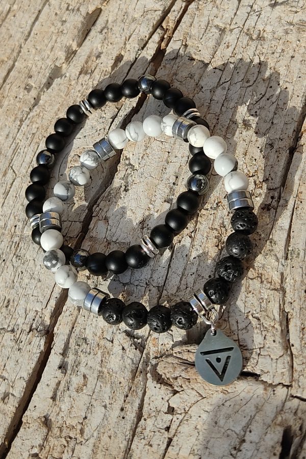 Pulsera Black & White. Agua-Didni.