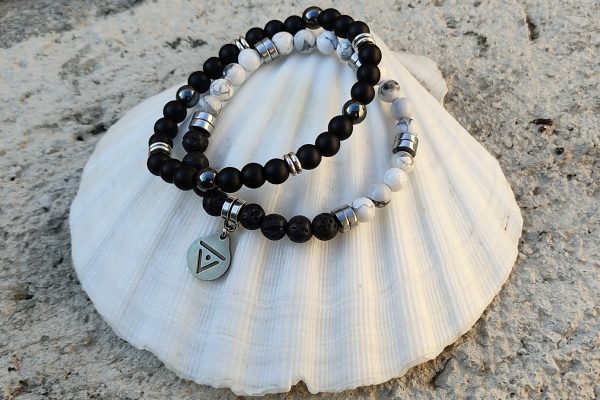 Pulsera Black & White. Agua-Didni.