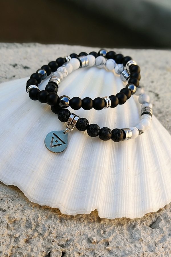 Pulsera Black & White. Agua-Didni.