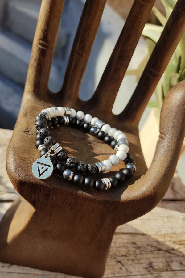 Pulsera Black & White. Agua-Didni.