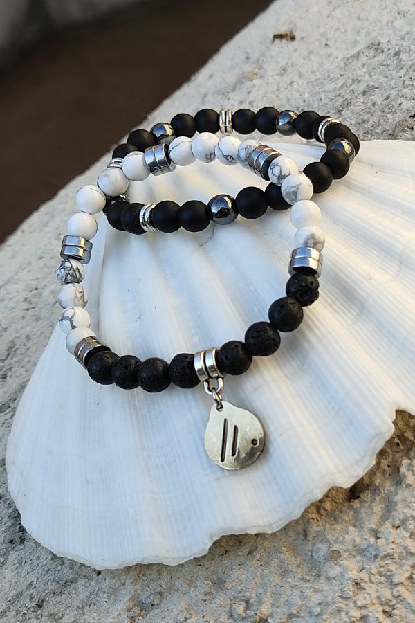 Pulsera Black & White. Aire-Didni.