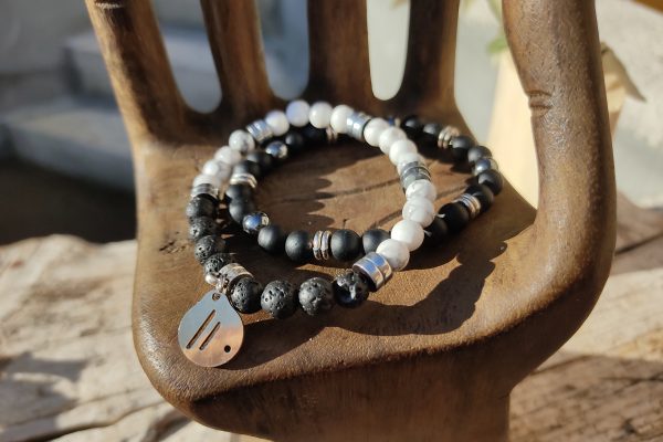 Pulsera Black & White. Aire-Didni.