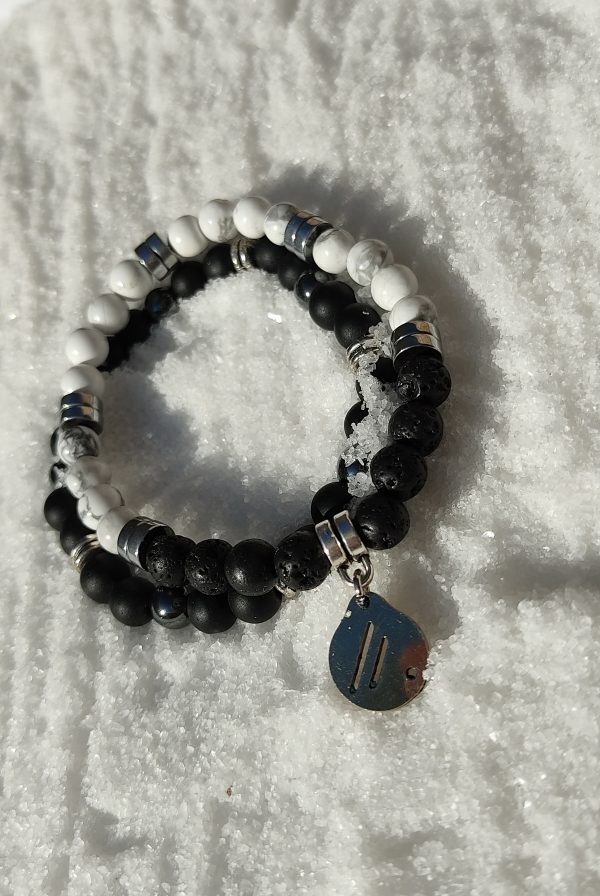 Pulsera Black & White. Aire-Didni.