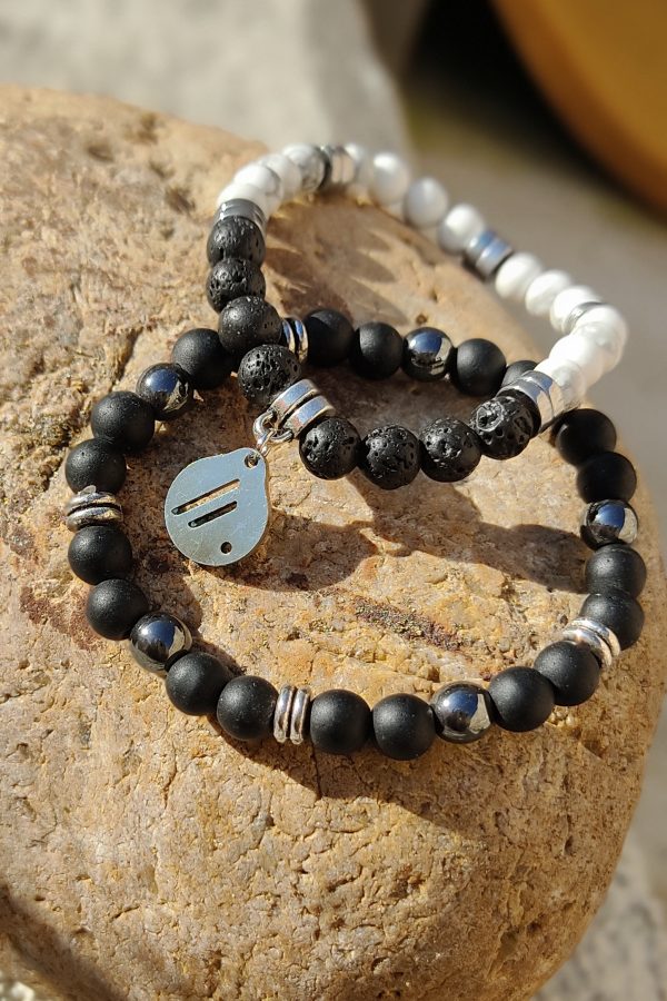 Pulsera Black & White. Aire-Didni.