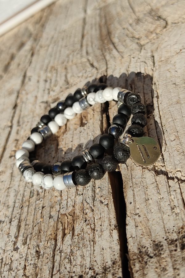 Pulsera Black & White. Aire-Didni.