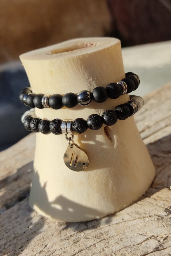 Pulsera Black & White. Aire-Didni.