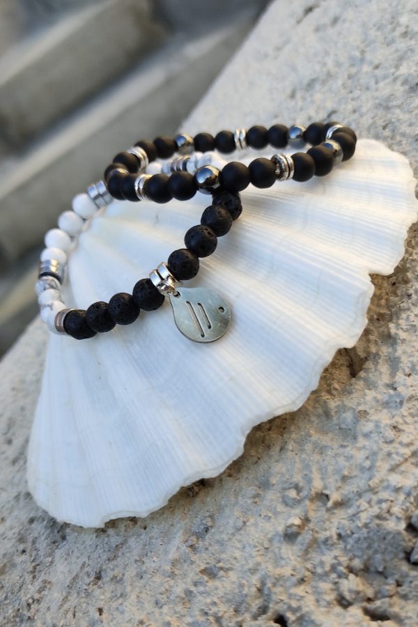 Pulsera Black & White. Aire-Didni.