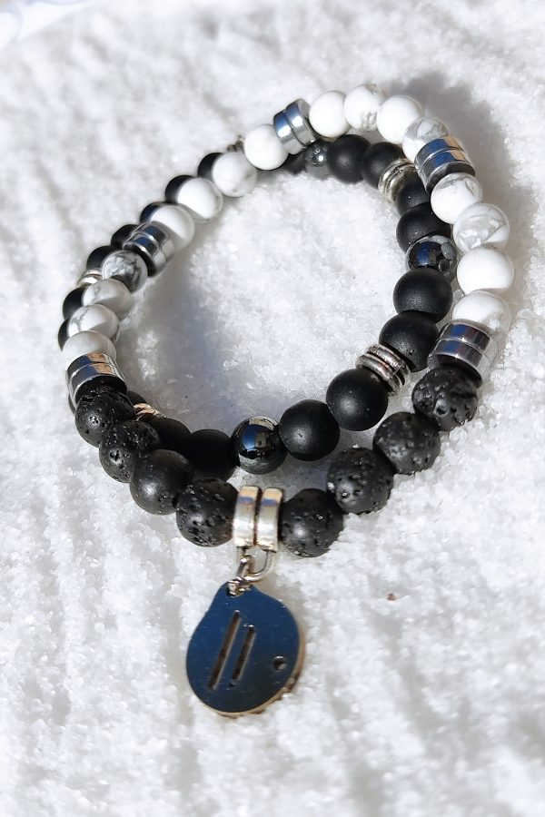 Pulsera Black & White. Aire-Didni.