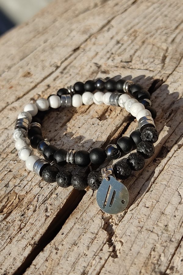 Pulsera Black & White. Aire-Didni.