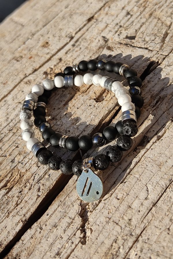 Pulsera Black & White. Aire-Didni.