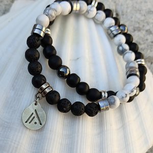 Pulsera Black & White. Fuego-Didni.