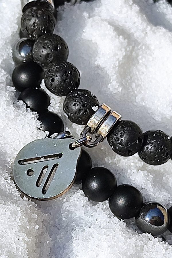 Pulsera Black & White. Fuego-Didni.