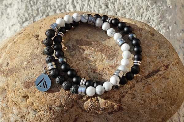 Pulsera Black & White. Fuego-Didni.