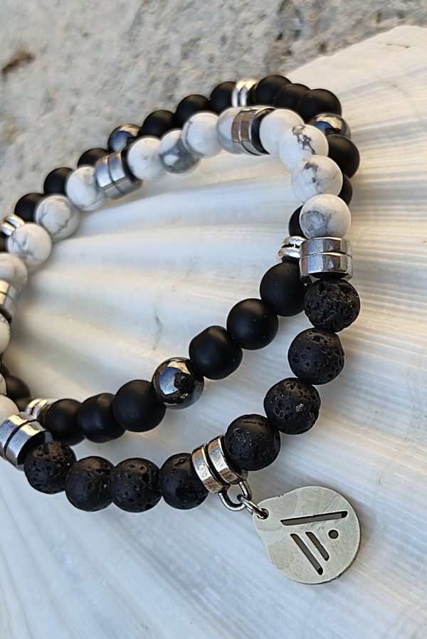 Pulsera Black & White. Fuego-Didni.