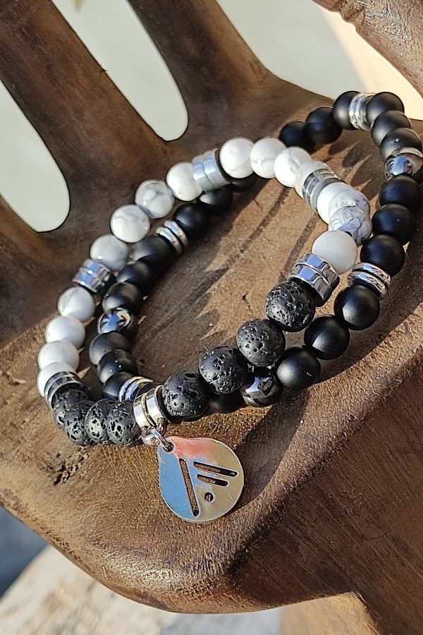 Pulsera Black & White. Fuego-Didni.