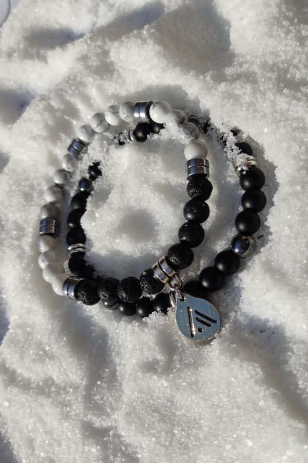 Pulsera Black & White. Fuego-Didni.