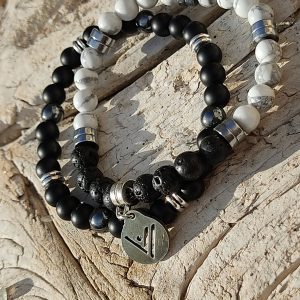 Pulsera Black & White. Tierra-Didni.