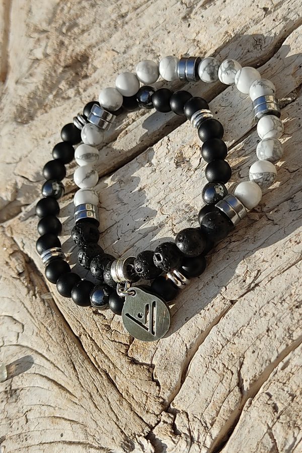 Pulsera Black & White. Tierra-Didni.
