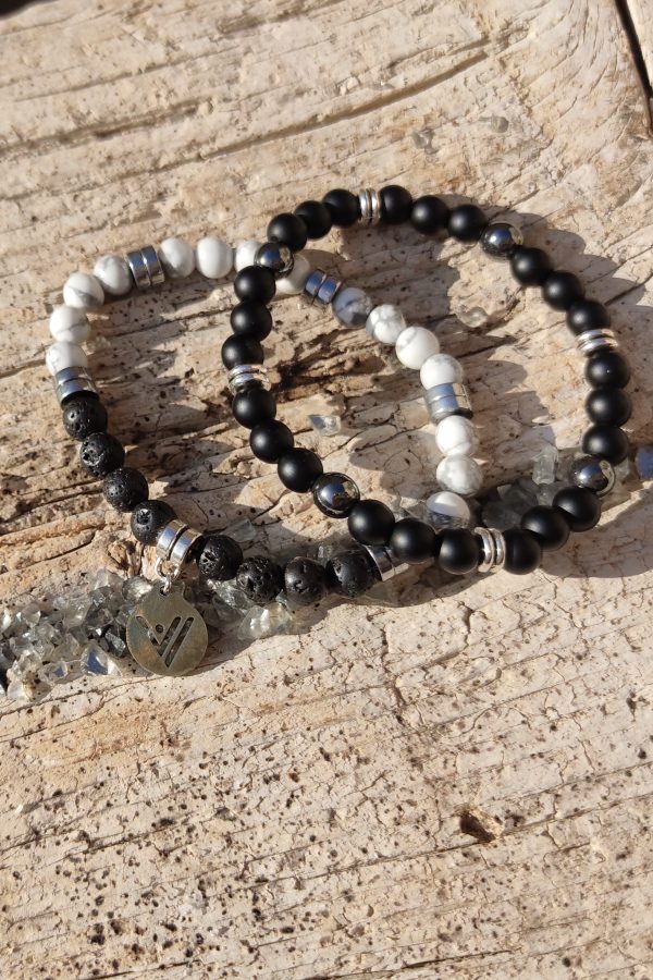Pulsera Black & White. Tierra-Didni.