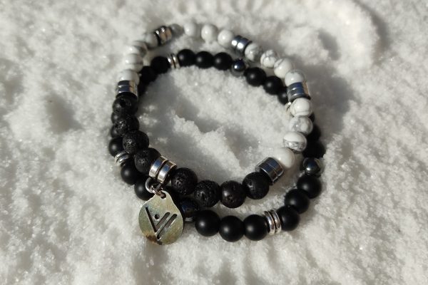 Pulsera Black & White. Tierra-Didni.