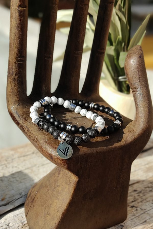 Pulsera Black & White. Tierra-Didni.