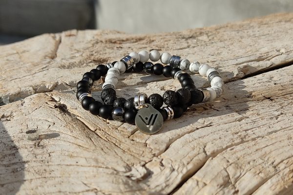 Pulsera Black & White. Tierra-Didni.
