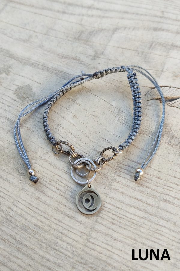 Pulsera macramé Luna.