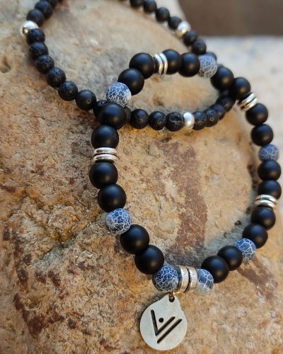 Pulsera Black & Blue. Tierra.