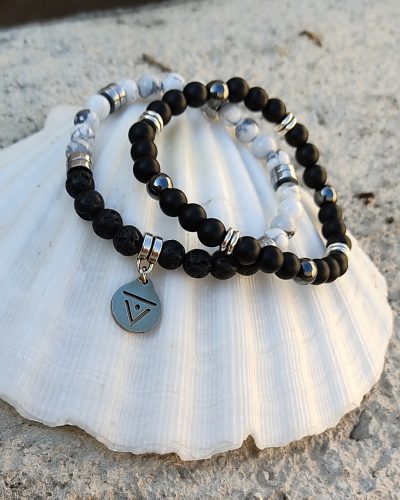 Pulsera Black & White. Agua-Didni.