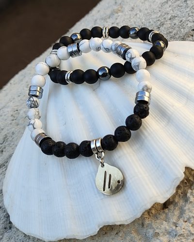 Pulsera Black & White. Aire-Didni.