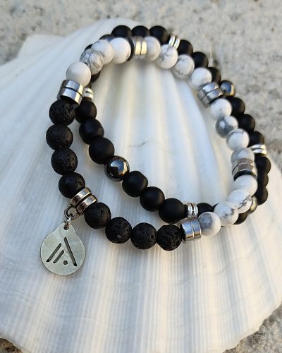 Pulsera Black & White. Fuego-Didni.