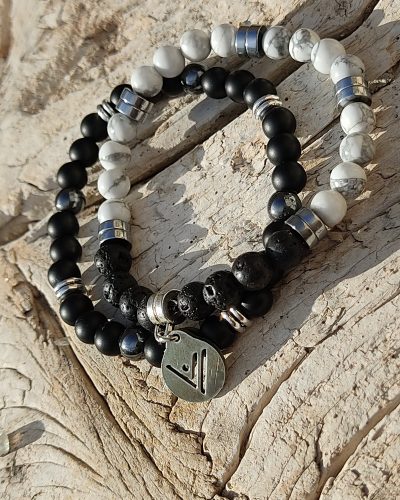 Pulsera Black & White. Tierra-Didni.